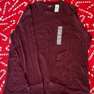 Old Navy Men’s Burgundy and Black Long Sleeve Tees. Price for all three shirts